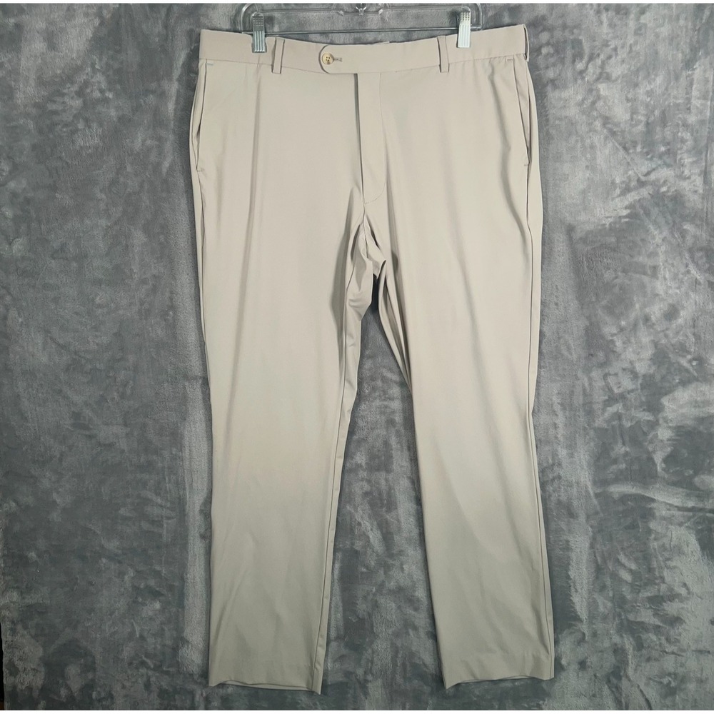 Peter Millar Crown Crafted Stealth Performance Pants Mens 38x30 Beige Golf